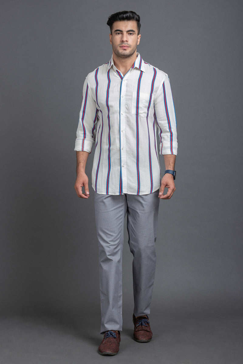 Linen Print Shirt