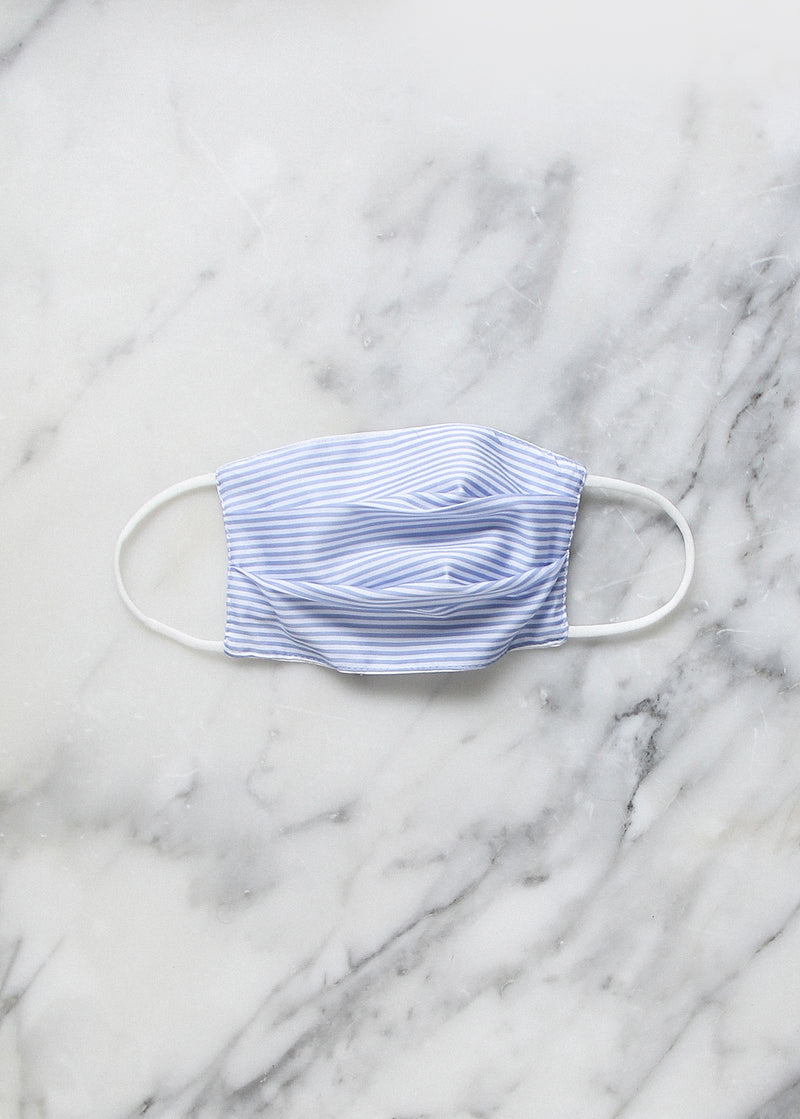 Satin Stripe Face Mask