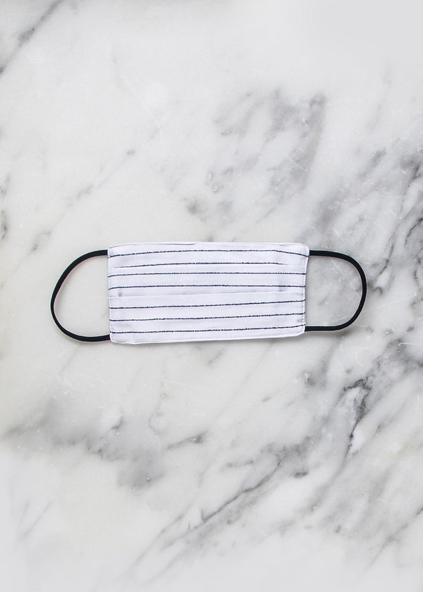 B&W Stripe Face Mask