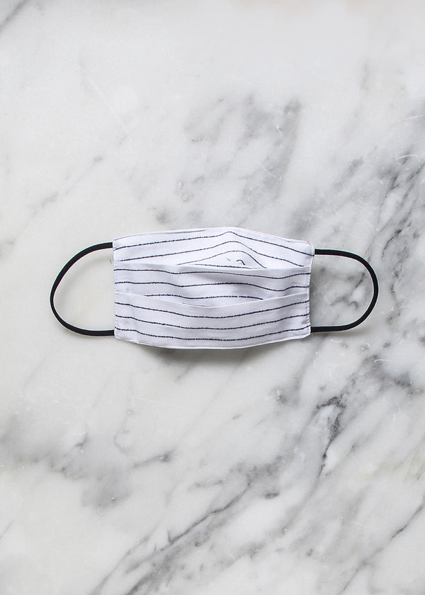 B&W Stripe Face Mask